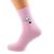 Pink Funny Face Novelty Socks