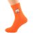 Orange Funny Face Novelty Socks