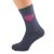 Dark Grey Socks with infilled Diamond Design