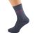 Dark Grey Socks with Outline Diamond Design