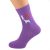 Ladies Springer Spaniel Dog Socks, purple