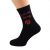 Love Bug Novelty Design Mens Black Socks