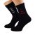 Miss Naughty Miss Nice Design Ladies Black Socks