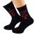 If Snowflakes Were Kisses Valentines Christmas Mens Black Socks