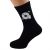 DJ Record Design Mens Black Sock