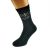You & Me Hearts Bow Chikka Funny Romantic Valentine Mens Black Socks
