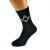 Mens Black Socks with Silver Masonic Design (No G)