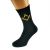 Mens Black Socks with Gold Masonic Design (No G)
