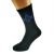 Blue Masonic Wwith G Design Mens Black Socks