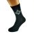 Silver Masonic With G Design Mens Black Socks