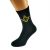Gold Masonic With G Design Mens Black Socks