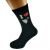 I Love Badminton Shuttlecock Image Design Mens Black Socks