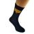 Naval Captain Rank Mens Black Socks