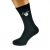 Lucky 4 Leaf Clover Mens Black Socks