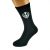 Khanda Emblem of Sikhism Mens Black Socks