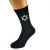 Star of David Design Mens Black Socks