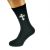 Ornate Christian Cross Mens Black Socks