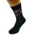 Lets do What Bunnies Do Romantic Valentine Mens Black Socks