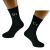 Dr / Cr Debit Credit Mens Black Socks for an Accountant