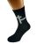 Dad Father Hero Word Game Tile Design Mens Black Socks