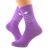 Personalised Ladies Purple Graduation Socks For the Next Step of Your Journey