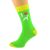 Lime Green & Yellow Unisex Socks I Love Dobermans dog design
