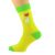Lime Green & Yellow Unisex Socks I Love Bichon Frise dog design