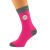 Hot Pink & Grey Unisex Socks Road Sign 50th Birthday or Anniversary