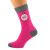 Hot Pink & Grey Unisex Socks Road Sign 60th Birthday or Anniversary