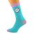 Turquoise & Pale Pink Unisex Socks Road Sign 70th Birthday