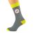 Ash Grey & Yellow Unisex Socks Road Sign 90th Birthday