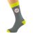 Ash Grey & Yellow Unisex Socks Road Sign 25th Birthday or Anniversary