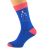Blue & Salmon Pink Unisex Socks Opticians Eye Test