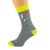 Ash Grey & Yellow Unisex Socks I Love Darts