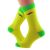 Yellow & Lime Green Unisex Socks Hot Green & Red Chillies