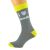 Ash Grey & Yellow Unisex Socks I Love Scotland Scottish design