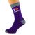 Purple & Ash Grey Unisex Socks I Love Fishing