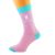 Pale Pink & Turquoise Unisex Socks Trust me I'm an Electrician