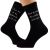 Personalised Date Out of all the Walks We've Had Mens Black Socks