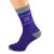 Personalised Purple & Grey Wedding Socks