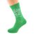 Jingle All the Way Green Christmas Socks (Mens or Ladies)