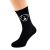 Mens Black Socks Novelty I Love Dogs Socks