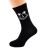 Mens Black Socks Novelty pet I Love Rabbits Socks