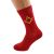 Mens Red Socks With Gold Masonic Design (No G)
