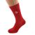 Mens Red Socks With White Masonic Design with G