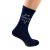 Personalised Date Mens Navy Blue Just Married Socks