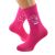 Life without Gin is No Life Fun Ladies Hot Pink Socks