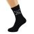 Personalised Crossed Love Arrows Initials and Date Mens Black Socks