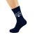 With Love Design Mens Navy Blue Socks