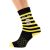 Bee My Honey Fun Honeycomb Bee Striped Unisex Socks